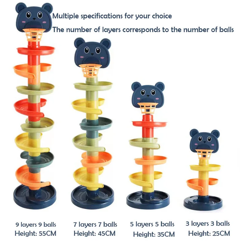 Kids Toys 2 Year Old - 2-7 레이어 트랙 롤링 볼 파일