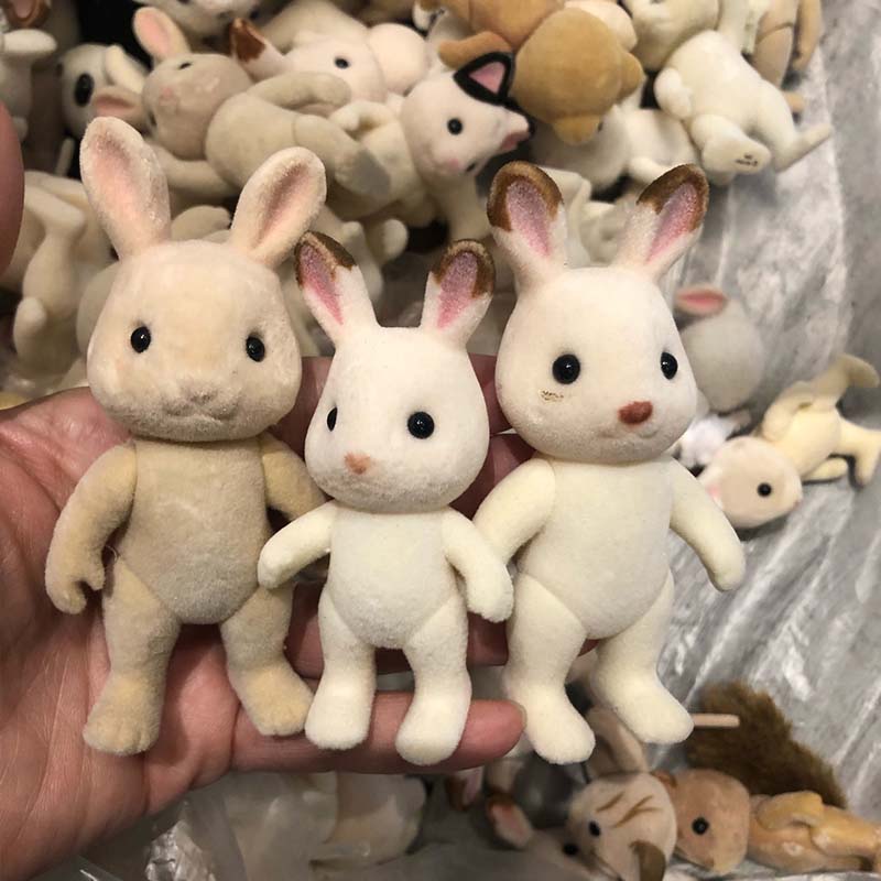 Kids Toys Dog - 산림 가족 동물 피규어, 토끼, 곰,