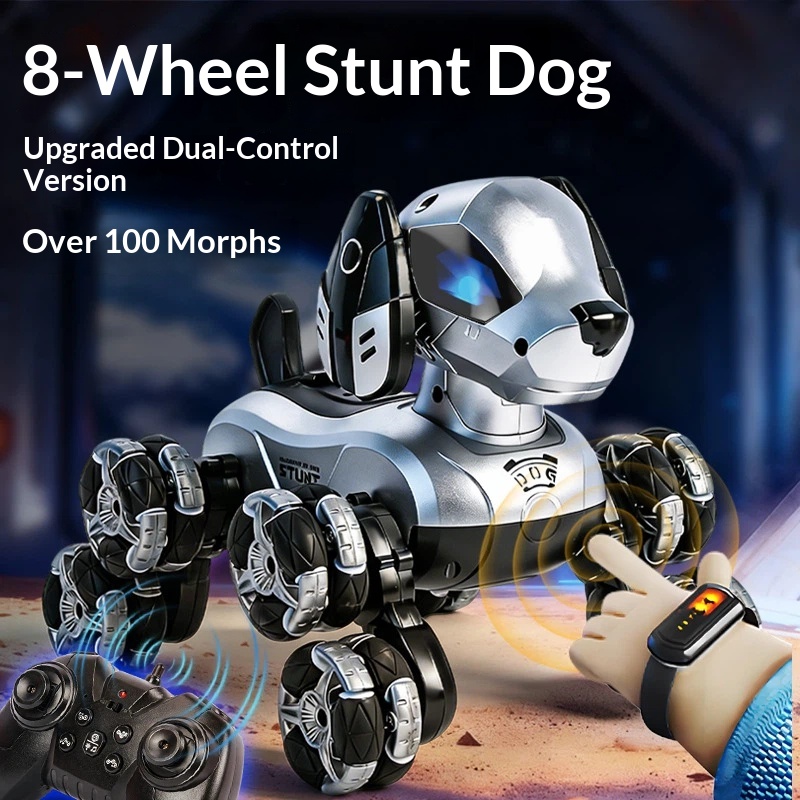 Kids Toys Dog - 새로운 RC 스턴트 로봇 강아지 8륜