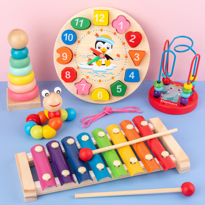 Kids Toys 2 Year Old - 몬테소리 아기 장난감 어린이 3D 나무