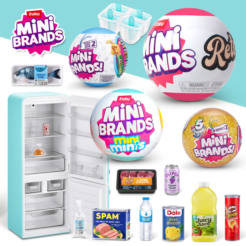 Kids Toys Brands - 주루 미니 브랜드즈 실물 미니어처 냉장고