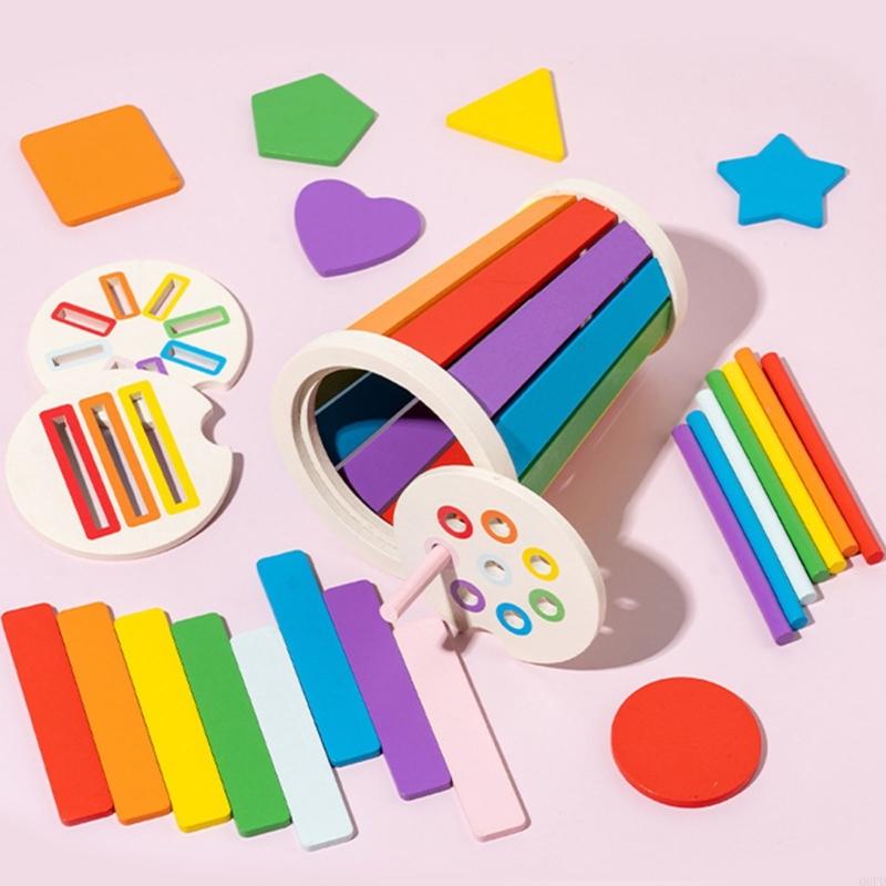 Kids Toys 2 Year Old - 어린이를위한 교육용 나무 모양 분류기 장난감