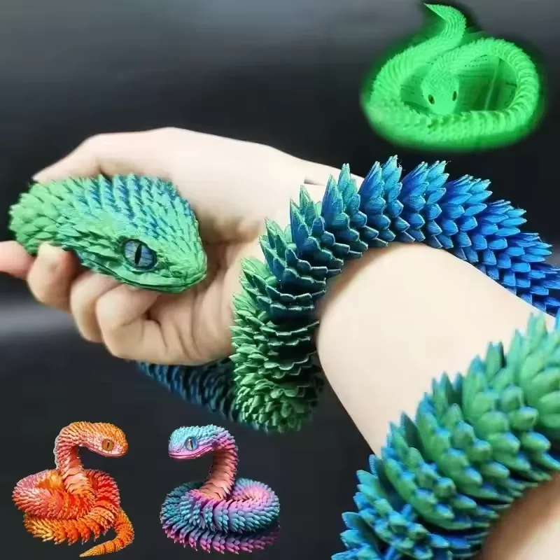 Kids Toys Xmas - 3D 인쇄 된 뱀 움직일 수있는