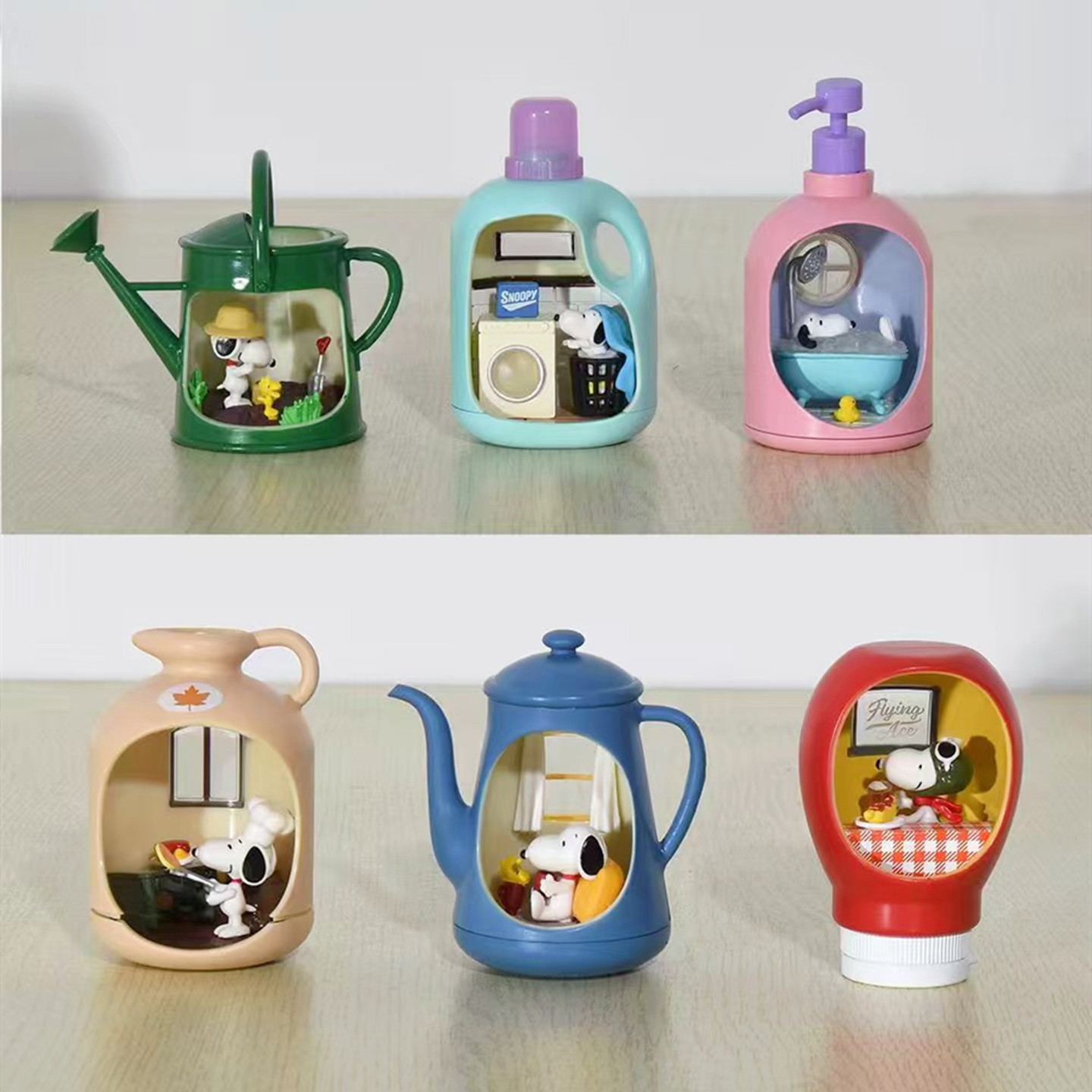 땅콩 스누피 병 생활 장면 미니 피규어 귀여운 만화 강 - Kids Toys Dog 리뷰 및 가격