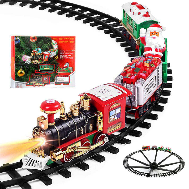 크리스마스 전기 기차 세트 (조명 포함), 기차 객차, - Kids Toys Xmas 리뷰 및 가격
