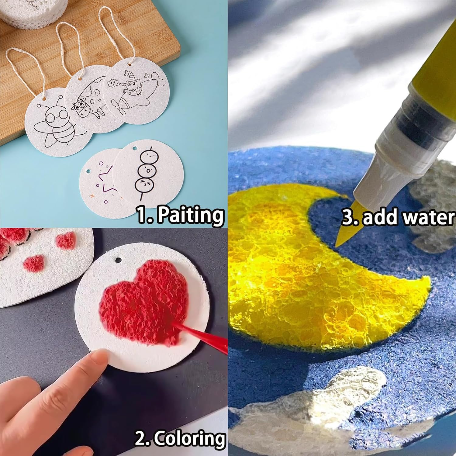 3D 퍼피 폼 텍스처 페인팅 종이 세트 (어린이 DIY - Kid Toys And Craft 리뷰 및 가격