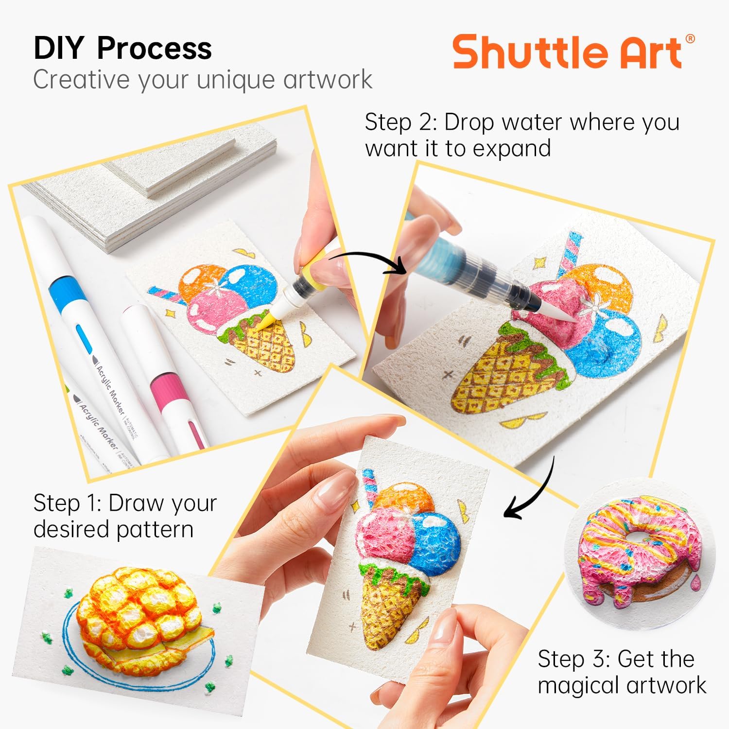 3D 퍼피 폼 텍스처 페인팅 종이 세트 (어린이 DIY - Kid Toys And Craft 리뷰 및 가격