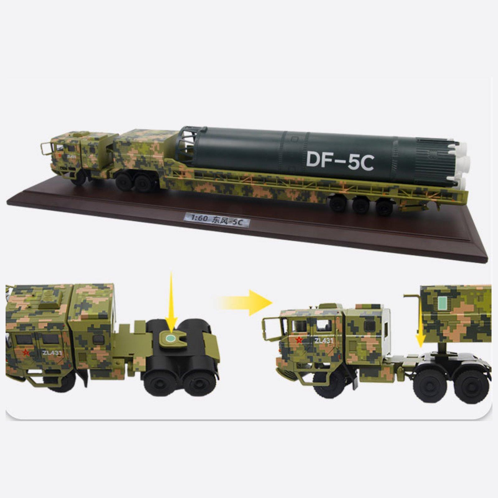 1/60 스케일 DF-5C 차량 모델 전투 차량 장난감 - Kids Toys Shop 리뷰 및 가격