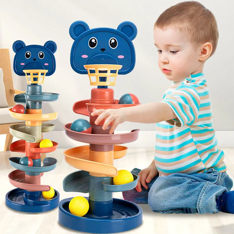 2-7 레이어 트랙 롤링 볼 파일 타워 아기를위한 조기 - Kids Toys 2 Year Old 리뷰 및 가격