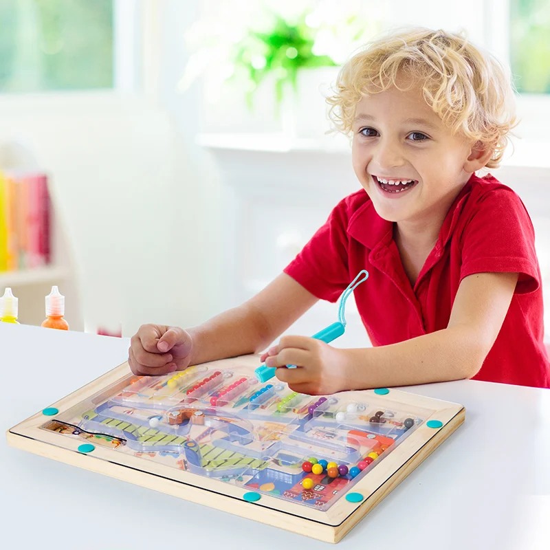 몬테소리 자기 색상 정렬 미로 번호 미로 장난감 나무  - Kids Toys 2 Year Old 리뷰 및 가격