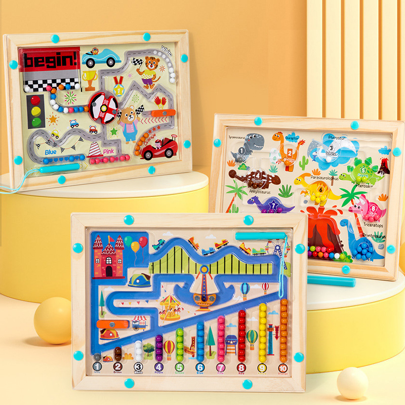 몬테소리 자기 색상 정렬 미로 번호 미로 장난감 나무  - Kids Toys 2 Year Old 리뷰 및 가격