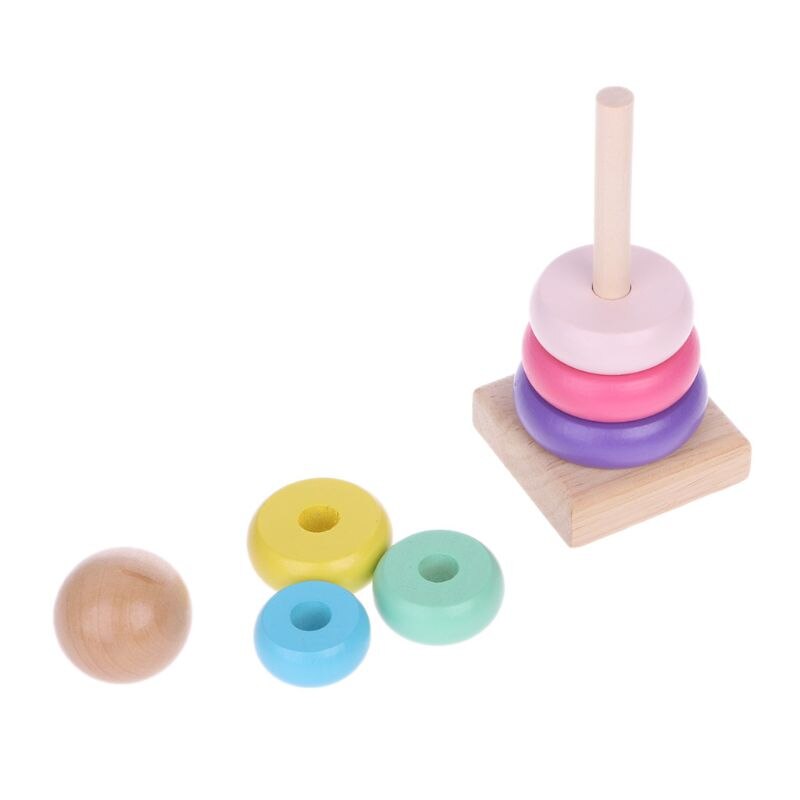 어린이 레인보우 타워 페럴 나무 장난감 스태킹 서클 아 - Kids Toys 2 Year Old 리뷰 및 가격
