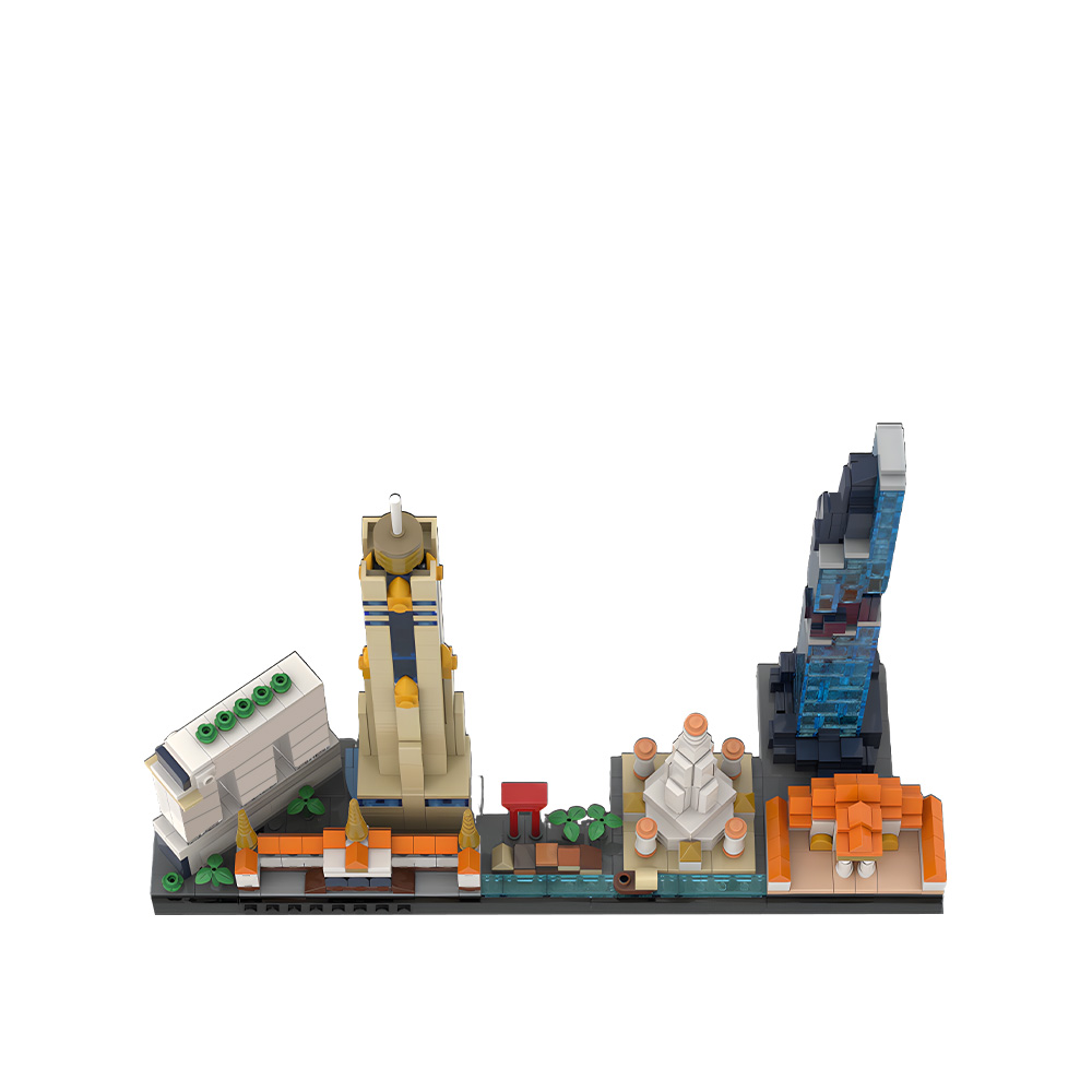 MOC 방콕 스카이라인 빌딩 블록 모델 방콕 스카이라인 - Kids Toys Bangkok 리뷰 및 가격
