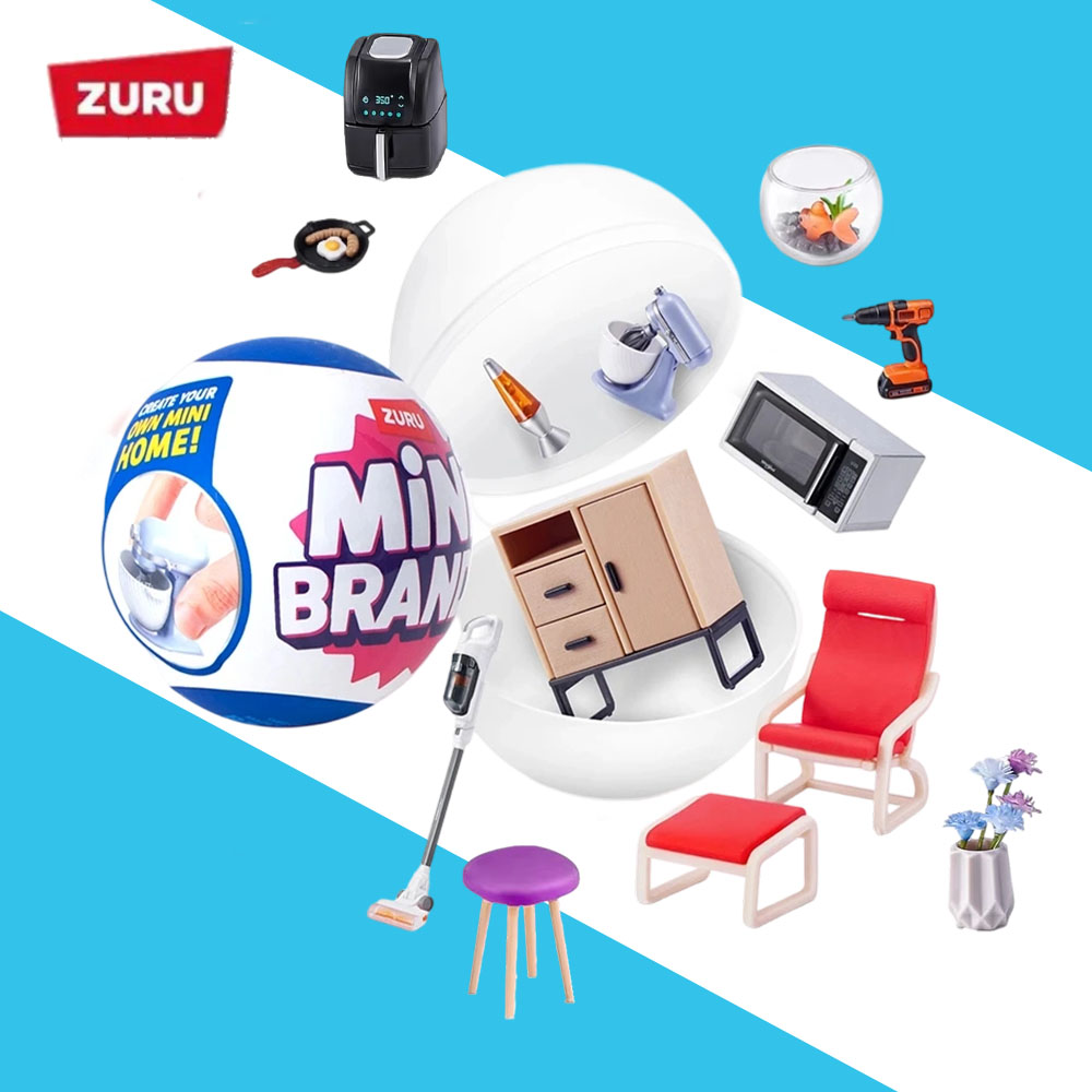 주루 미니 브랜드 홈 시리즈 1 볼 서프라이즈 가구 블 - Kids Toys Brands 리뷰 및 가격