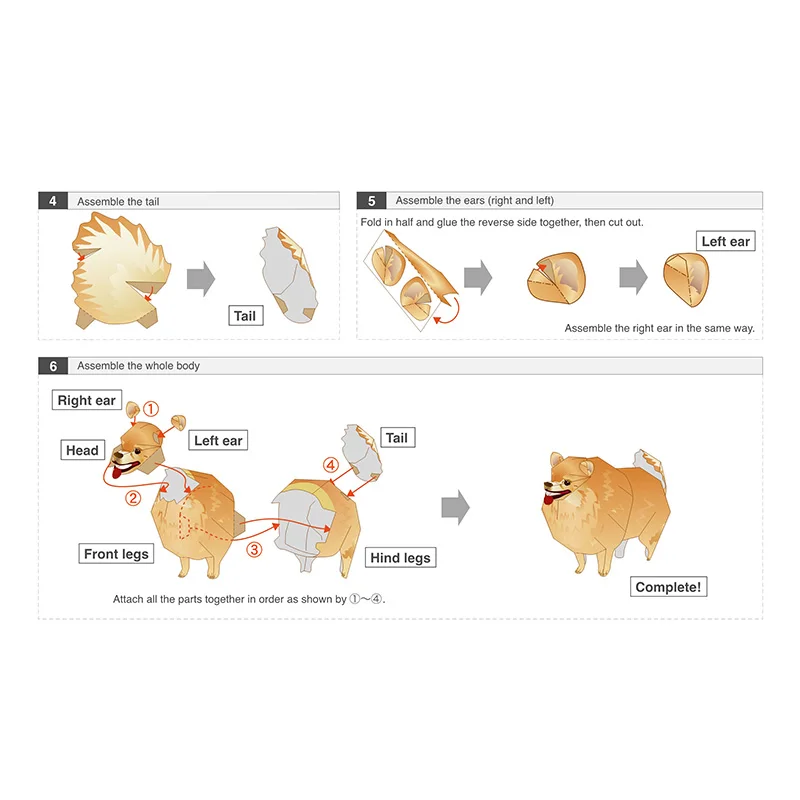 포메라니안 강아지 접이식 종이 접기 아트, 미니 귀여운 - Kids Toys Dog 리뷰 및 가격
