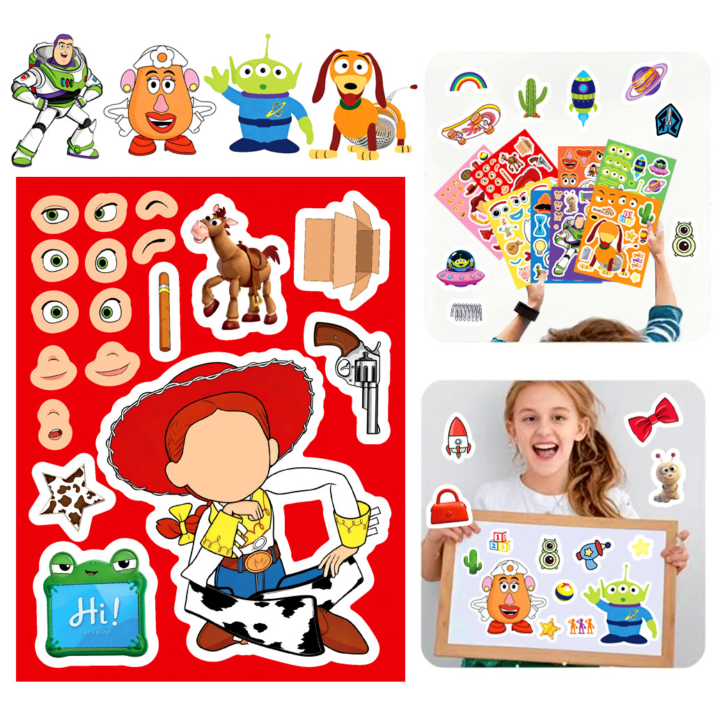 토이 스토리 5 메이크 어 페이스 스티커 카톤 우디 버 - Kid Toys And Craft 리뷰 및 가격