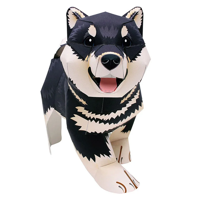 블랙 시바 이누 강아지 수제 종이 접기 예술, 미니 귀 - Kids Toys Dog 리뷰 및 가격