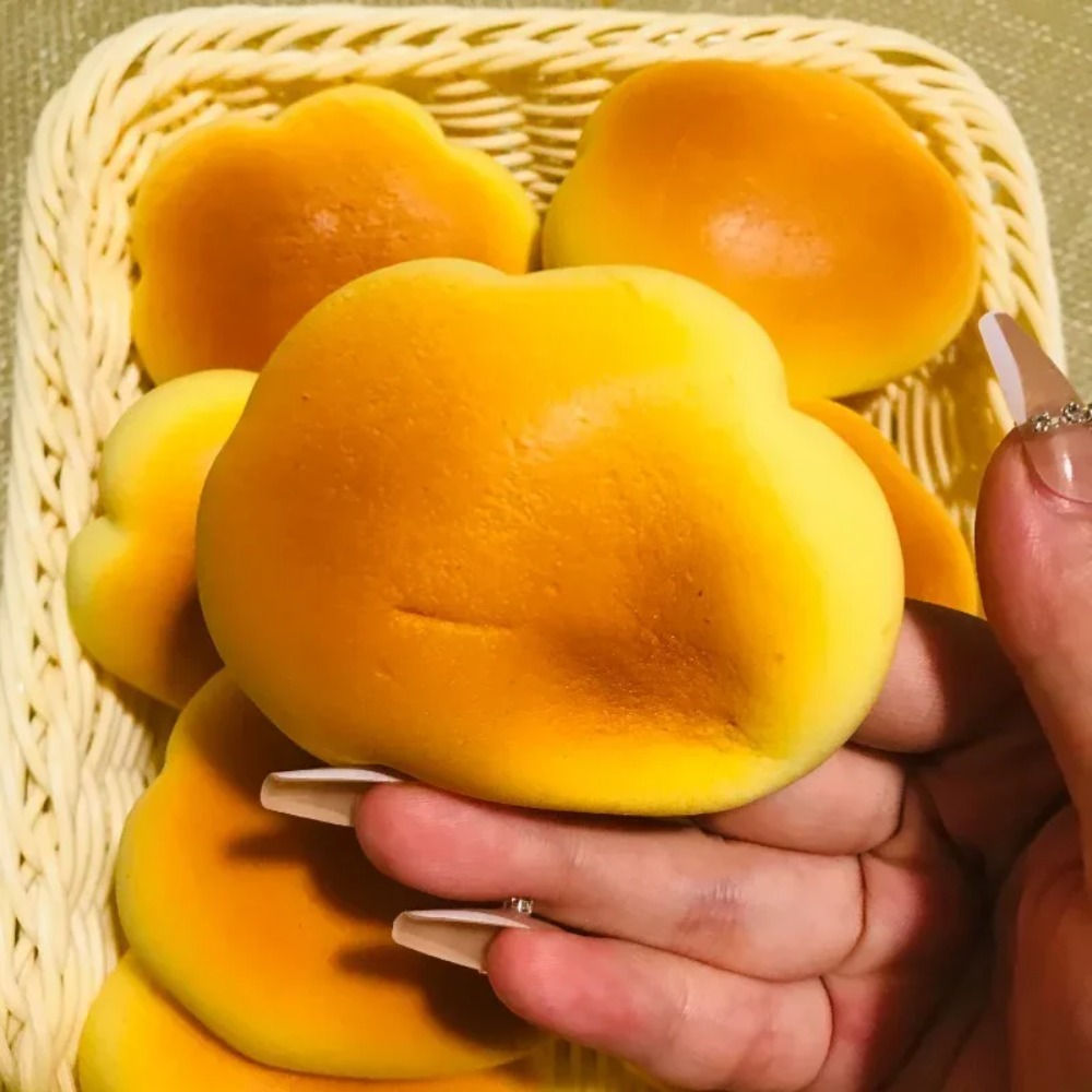 말랑말랑한 카라멜 색깔 구름빵 모양 스퀴즈 장난감 스트 - Kids Toys Kids Toys 리뷰 및 가격
