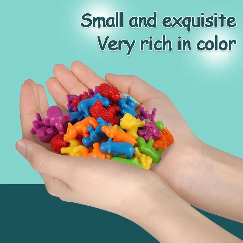 무지개 색깔 동물 차량 계산 놀이 조기 교육 장난감 동 - Kids Toys 2 Year Old 리뷰 및 가격