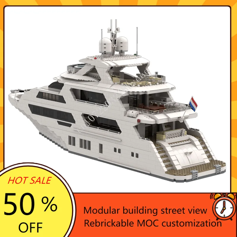 4657PCS 사용자 정의 MOC 슈퍼 요트 군함 모델 - Kids Toys Xmas 리뷰 및 가격