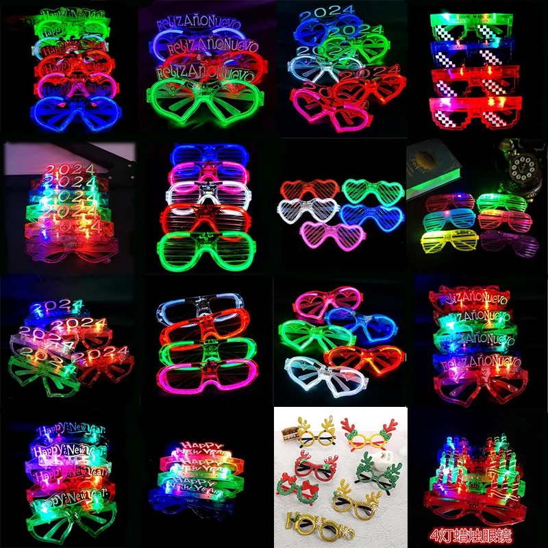 24개 어린이/성인용 LED 라이트업 2025 안경 셔 - Kids Toys Christmas 2025 리뷰 및 가격