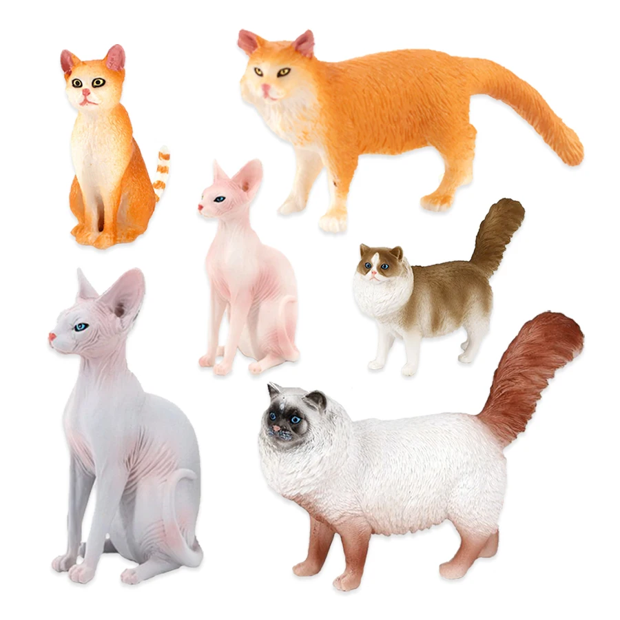 고양이 모델 장난감 농장 동물 미니어처 샴 고양이 피규 - Kids Toys Under 1 Year 리뷰 및 가격