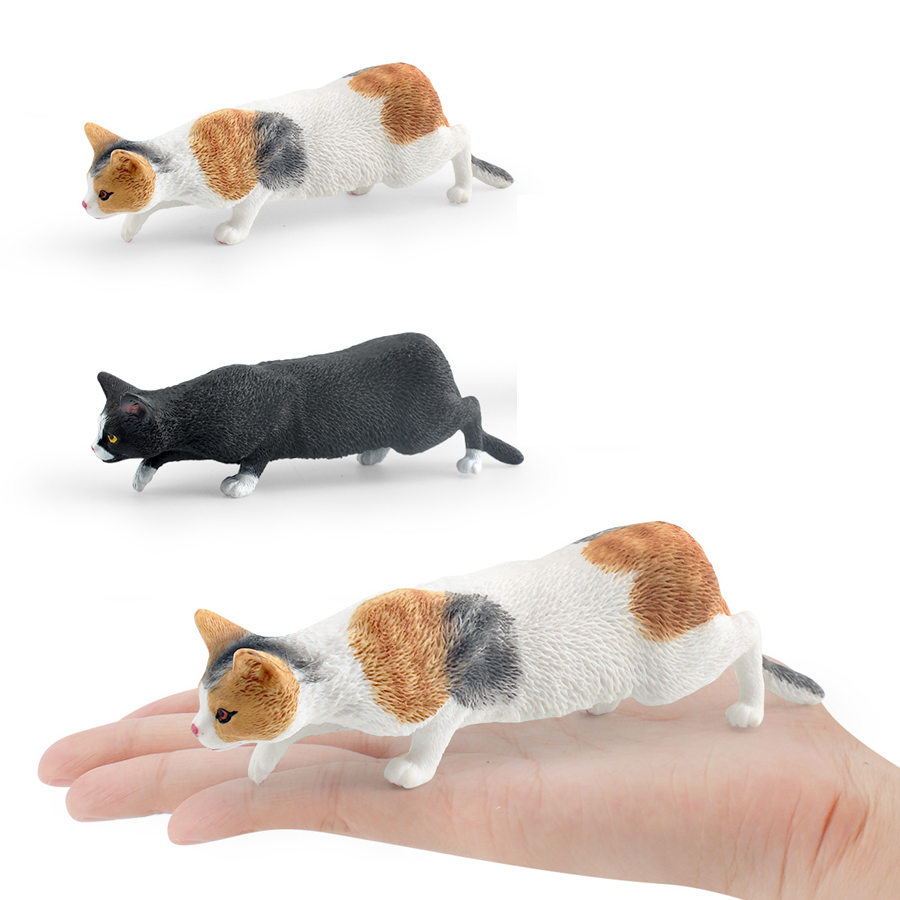 사실적인 귀여운 고양이 게으른 목가적 고양이 와이어헤어 - Kids Toys Under 1 Year 리뷰 및 가격