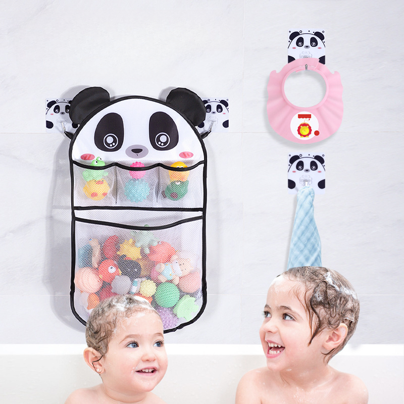 만화 샤워 교수형 바구니 메쉬 가방 욕실 보관 주머니  - Kids Toys Basket 리뷰 및 가격