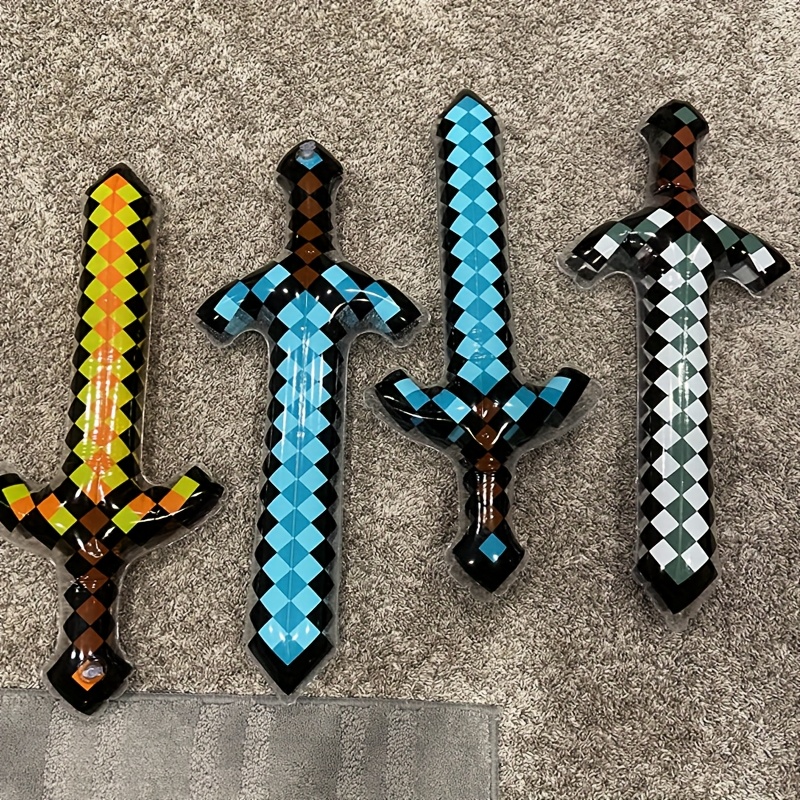 어린이를위한 3Pcs 픽셀 스타일 풍선 칼 장난감, 생 - Kids Toys Return Gift 리뷰 및 가격