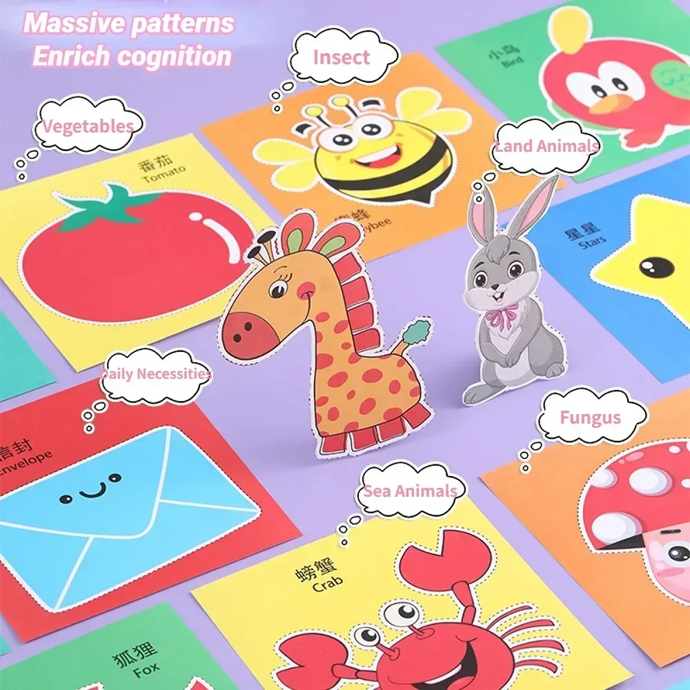 48pcs 어린이 수제 종이 컷 책 공예 장난감 DIY - Kid Toys And Craft 리뷰 및 가격