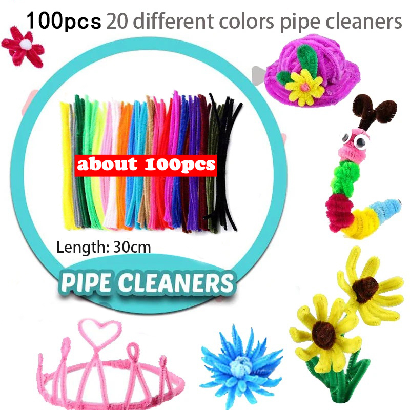 1000pcs 어린이 공예 미술 용품 ​​키트 파이프  - Kid Toys And Craft 리뷰 및 가격