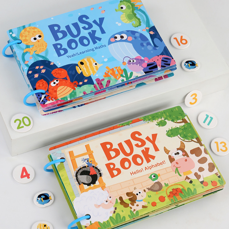 몬테소리 아기용 비지 북, 나의 첫 조용한 책 붙여 넣 - Kids Toys 2 Year Old 리뷰 및 가격